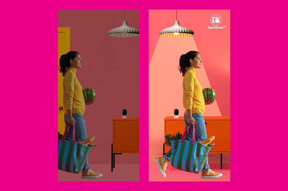 Stolní LED lampička WiZ Portrait, Wi-Fi, Matter bílá