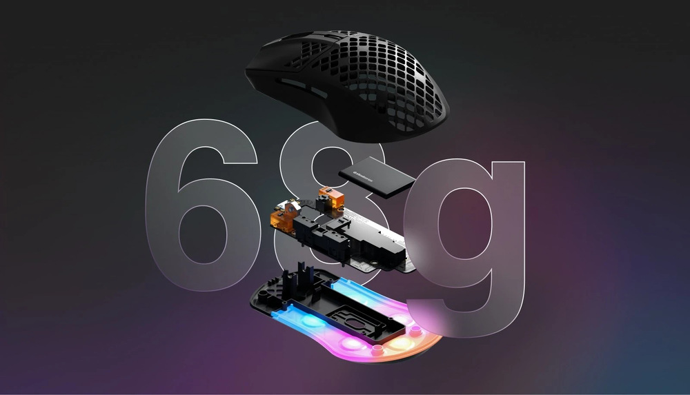 Myš SteelSeries Aerox 3 Wireless (2022) černá