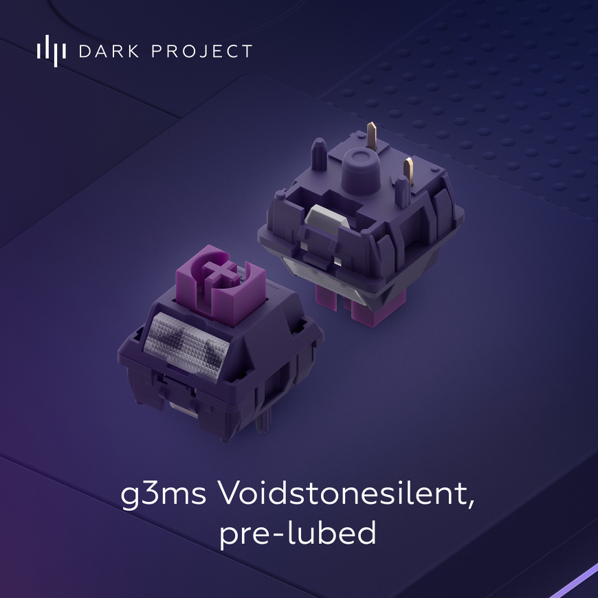 Klávesnice Dark Project ALU Celestial US fialová Klávesnice Dark Project ALU Celestial US fialová
