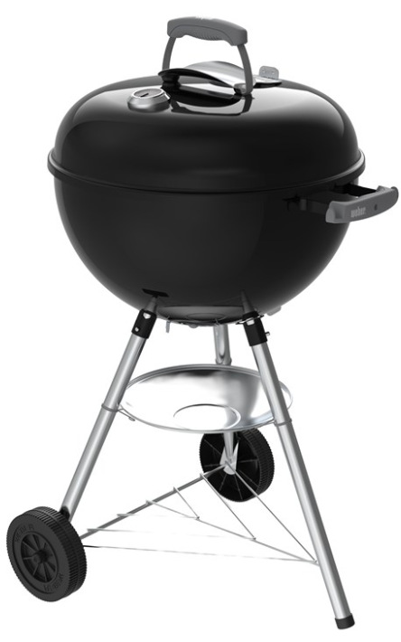 Zahradní gril Weber Bar-B Kettle 47 cm na dřevěné uhlí s poklopem, černá barva