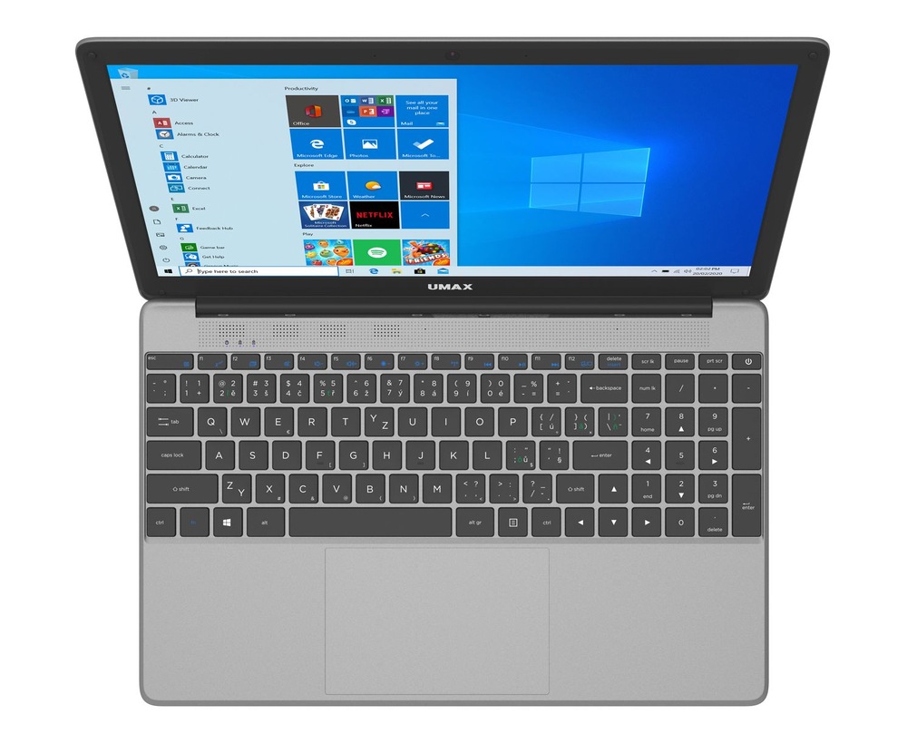 Notebook Umax VisionBook 15Wr šedý