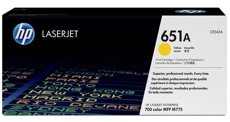 Toner HP 651A, 16 000 stran žlutý