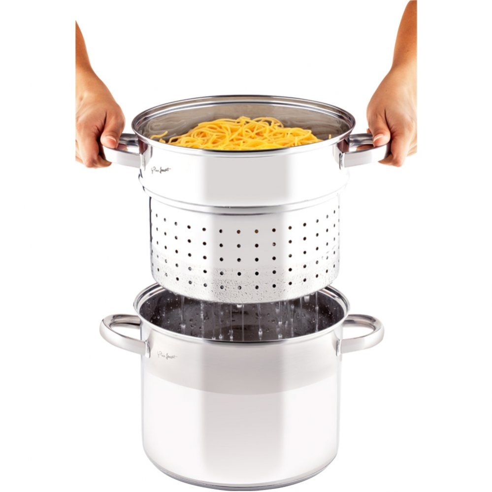 Hrnec s poklicí Lamart Pasta 6 l Hrnec s poklicí Lamart Pasta 6 l LT1067, napařovací nástavba, komfortní rukojeti