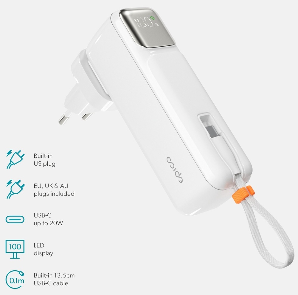 Powerbanka Epico UltraPack 2in1 5000mAh bílá Powerbanka Epico UltraPack 2in1 5000mAh bílá