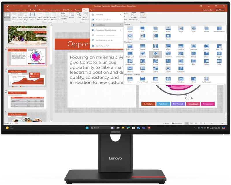 Lenovo ThinkVision T27-40, černá