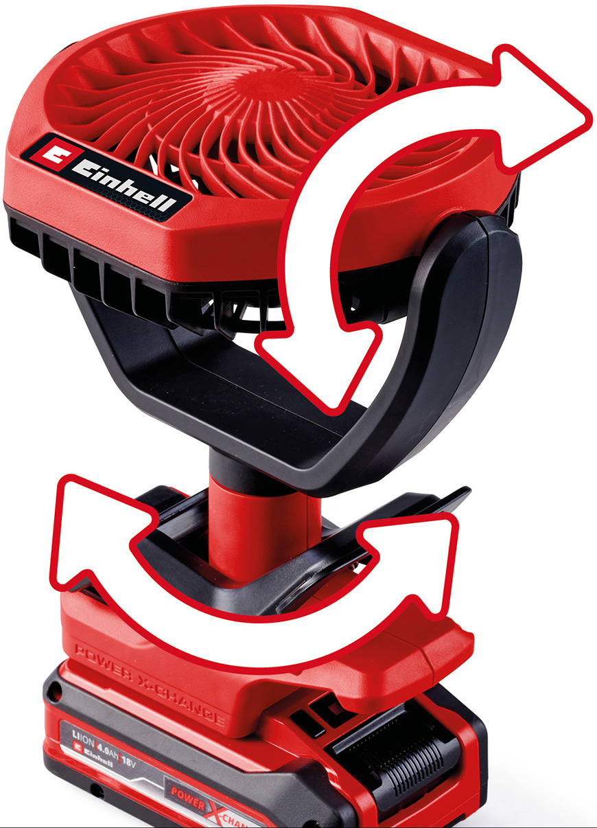 Ventilátor Einhell Expert GC-CF 18/110 Li - Solo (bez baterie) červený Ventilátor Einhell GC-CF 18/110 Li - Solo (bez baterie)