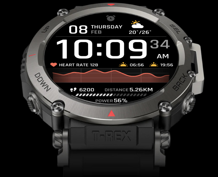 Chytré hodinky Amazfit T-Rex Ultra černé