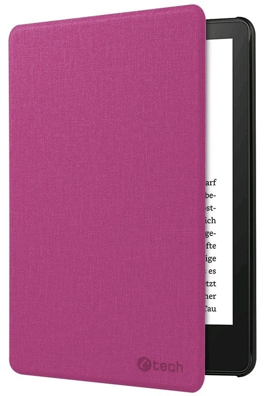 Pouzdro pro čtečku e-knih C-Tech na Amazon Kindle Paperwhite 2024/Colorsoft růžové