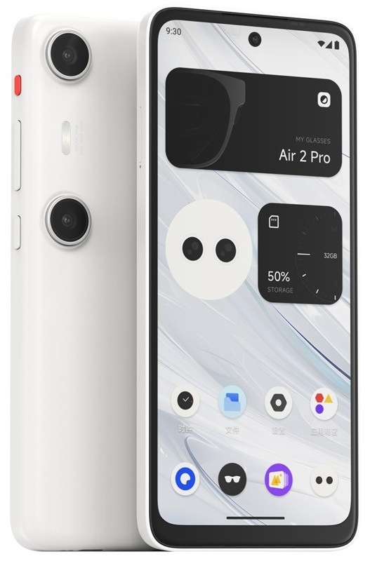 Chytrý ovladač pro AR brýle XREAL Beam Pro, bílá barva