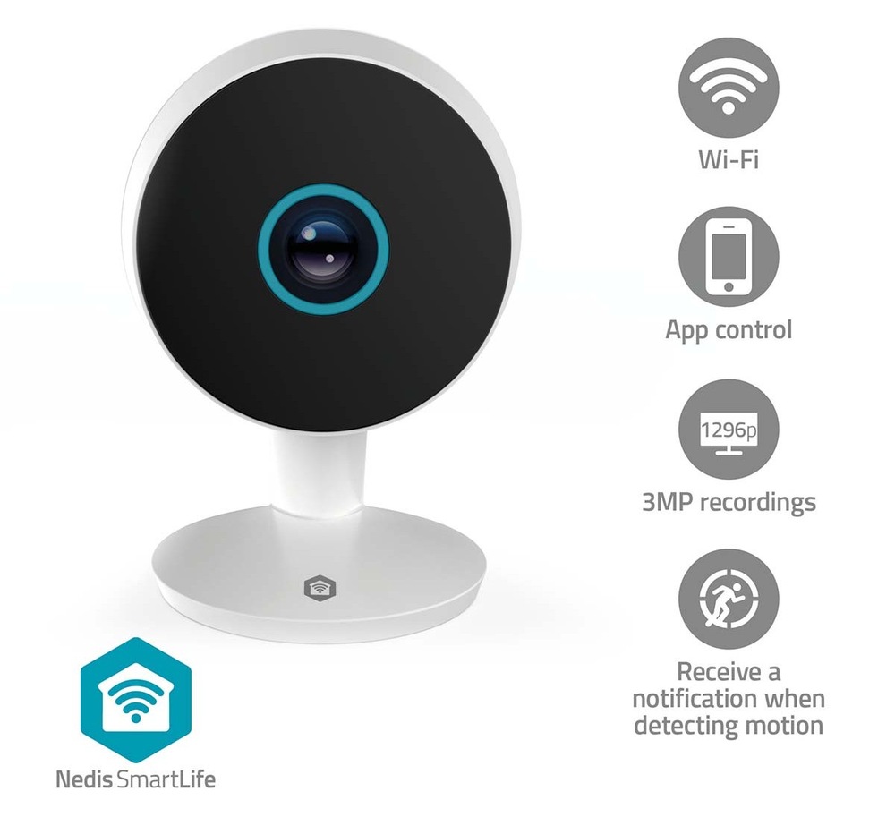 IP kamera Nedis SmartLife WIFICI08CWT umožňuje obousměrnou komunikaci