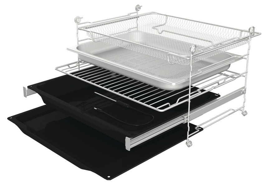Trouba Hisense BFS615S8B černá Dodávané příslušenství vestavné multifunkční trouby Hisense BFS615S8B.