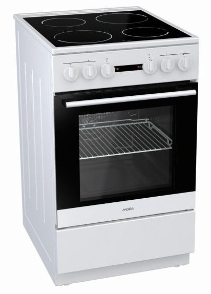 Sklokeramický sporák Mora C 110 BW bílý