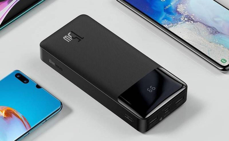 Powerbanka Baseus Bipow 20000mAh 15W černá