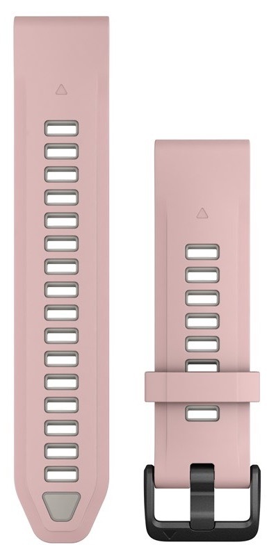 Řemínek Garmin QuickFit (20 mm) šedý/růžový