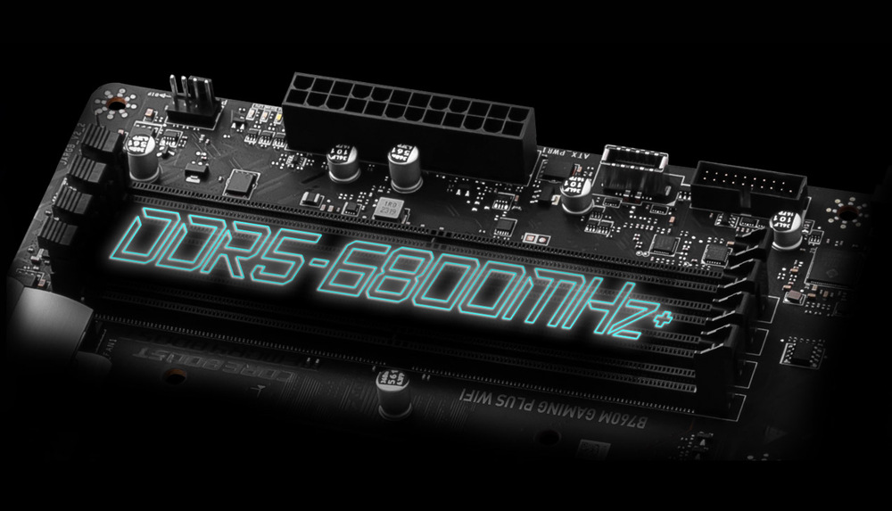 MSI B760M GAMING PLUS WIFI můžete osadit RAM DDR5