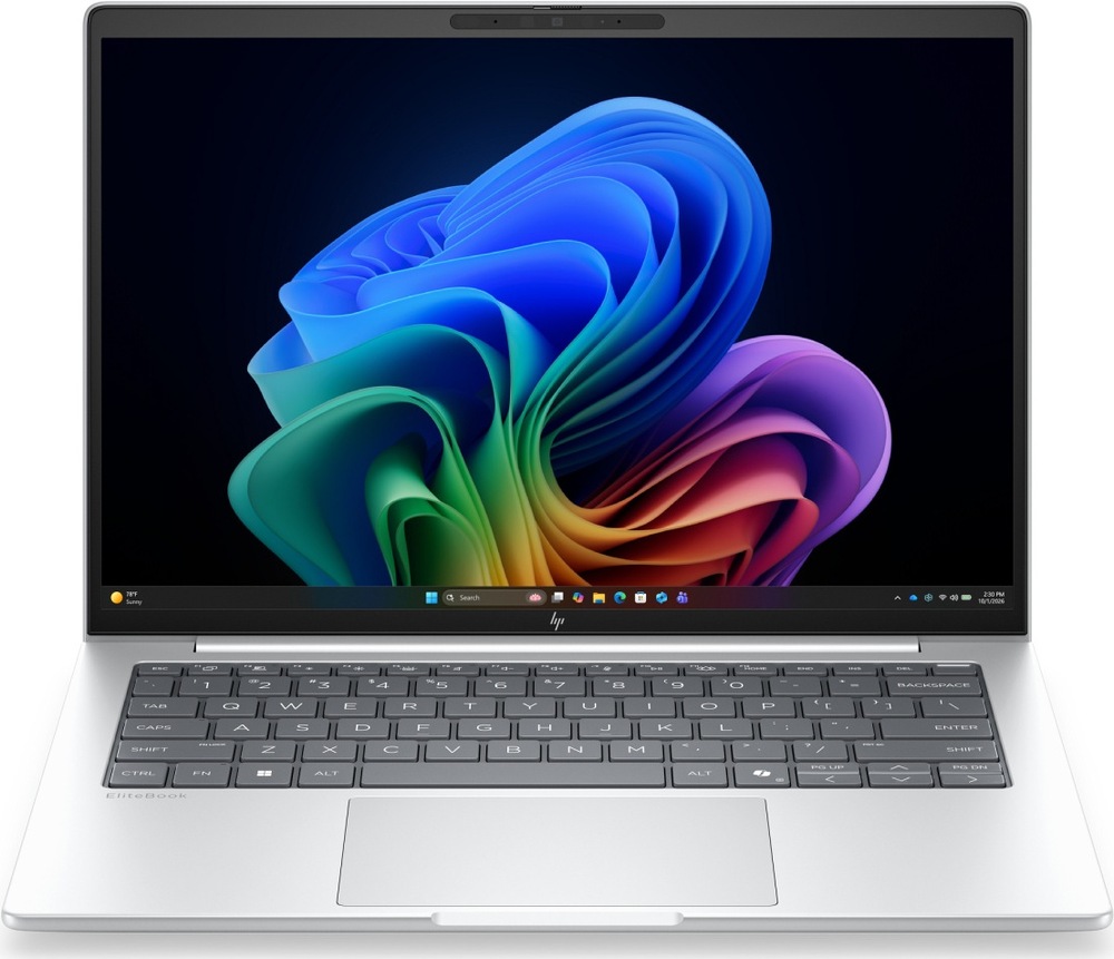 Notebook HP Elitebook 8 G2a 14" stříbrný Notebook HP Elitebook 8 G2a s webkamerou a funkcí Poly Camera Pro