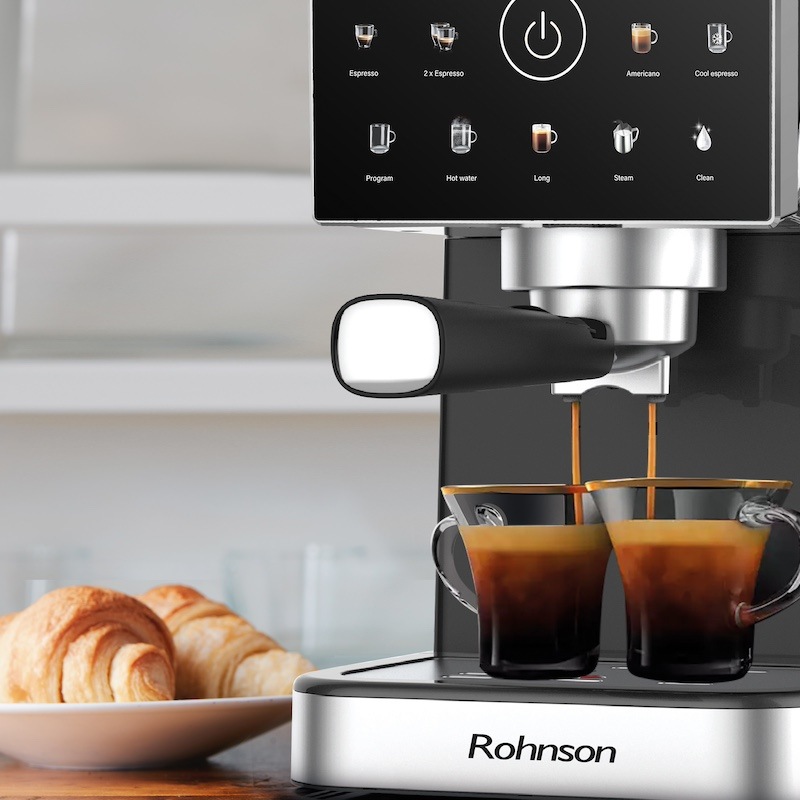 Pákový kávovar Rohnson R-98033B Hot & Cold černý Káva se pyšní lahodnou chutí