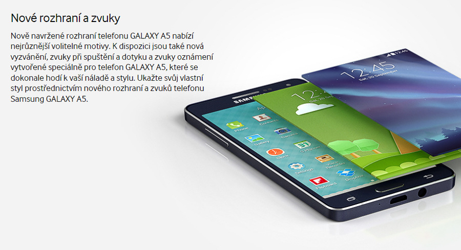 Mobilní telefon Samsung Galaxy A5 (SM-A500F) zlatý