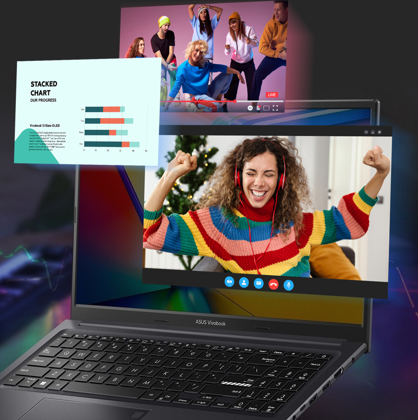 Notebook Asus VivoBook 15X OLED černý