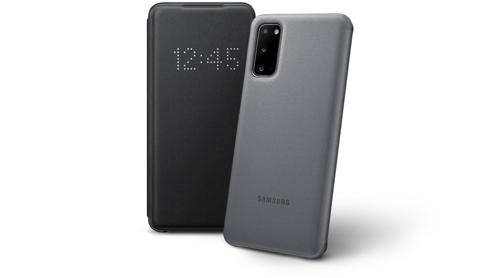 Pouzdro na mobil flipové Samsung LED View na Galaxy S20 růžové Pouzdro na mobil flipové Samsung LED View na Galaxy S20 růžové
