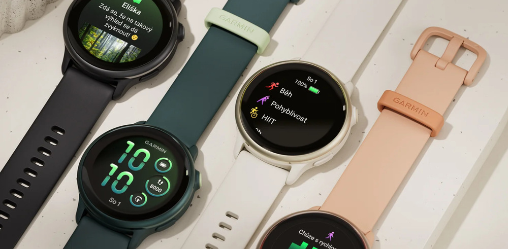 Chytré hodinky Garmin vívoactive 6 růžové