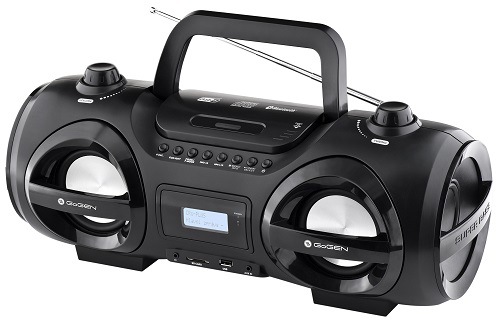 Přehrávač GoGEN CDM 425 BTDAB, černá/stříbrná