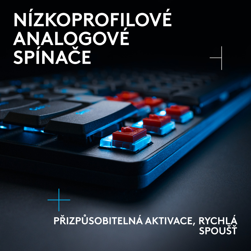 Klávesnice Logitech G515 Rapid TKL, CZ/SK černá barva