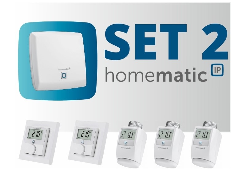 Kompletní sada Homematic IP řízení vytápění, set2 Kompletní sada Homematic IP řízení vytápění, set2