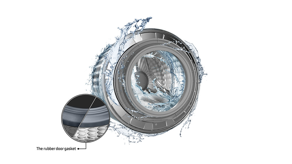 Pračka Samsung WW80FG3M05AWLF bílá Buben pračky čištěný vodou - program Drum Clean