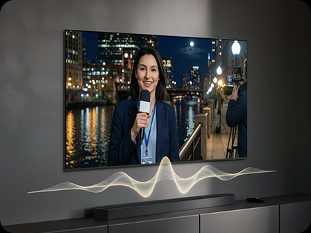 Televize Samsung sledování zpráv večer