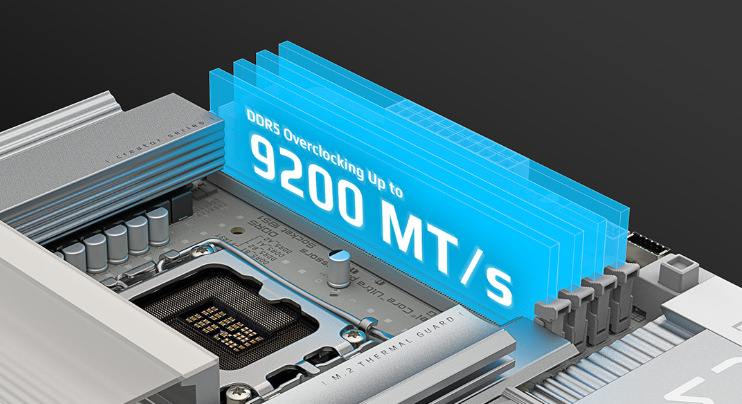 Základní deska GIGABYTE Z890 AERO G Gigabyte Z890 AERO G umožňuje využít až 256 GB RAM DDR5