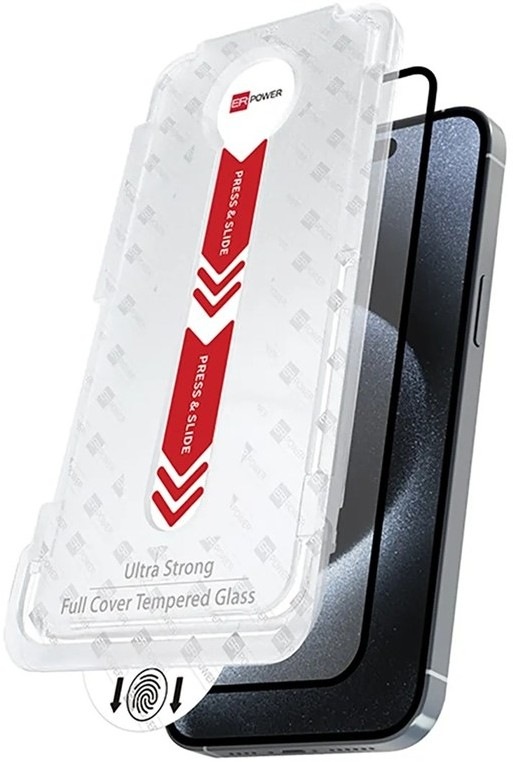 Tvrzené sklo ERPOWER FC pro Apple iPhone 16e v průhledném designu