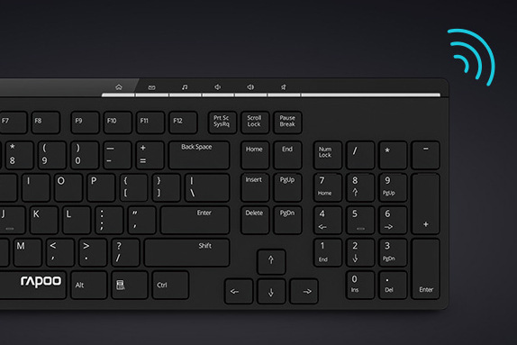 Klávesnice s myší Rapoo X8100, CZ+SK layout černá