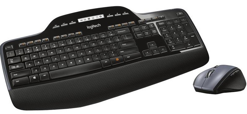 Klávesnice s myší Logitech Wireless Combo MK710, US černá