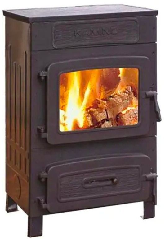 Krbová kamna M.A.T. OF 604 KAMINO Nostalgie 6 kW v černém provedení na tuhá paliva