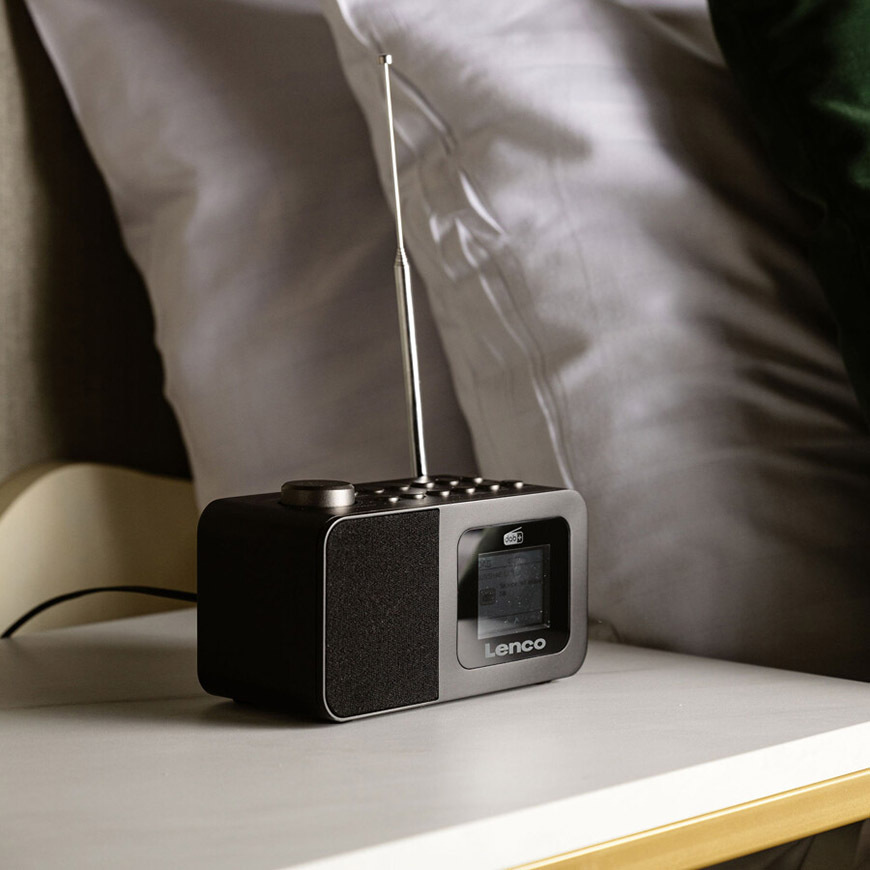 Radiopřijímač s DAB+ Lenco CR-625BK černý Radiopřijímač s DAB+ Lenco CR-625BK, černý