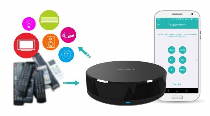 Ovladač iQtech SmartLife IR01, Wi-Fi univerzální infračervený