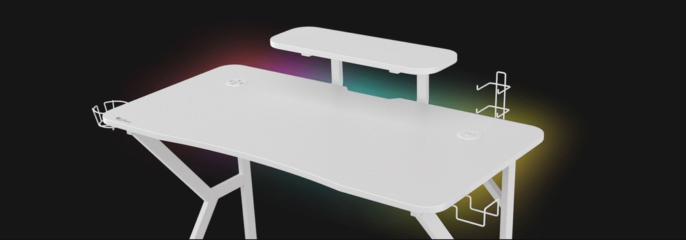 Herní stůl Genesis HOLM 320 RGB bílý Genesis HOLM 320 RGB (NDS-1802)