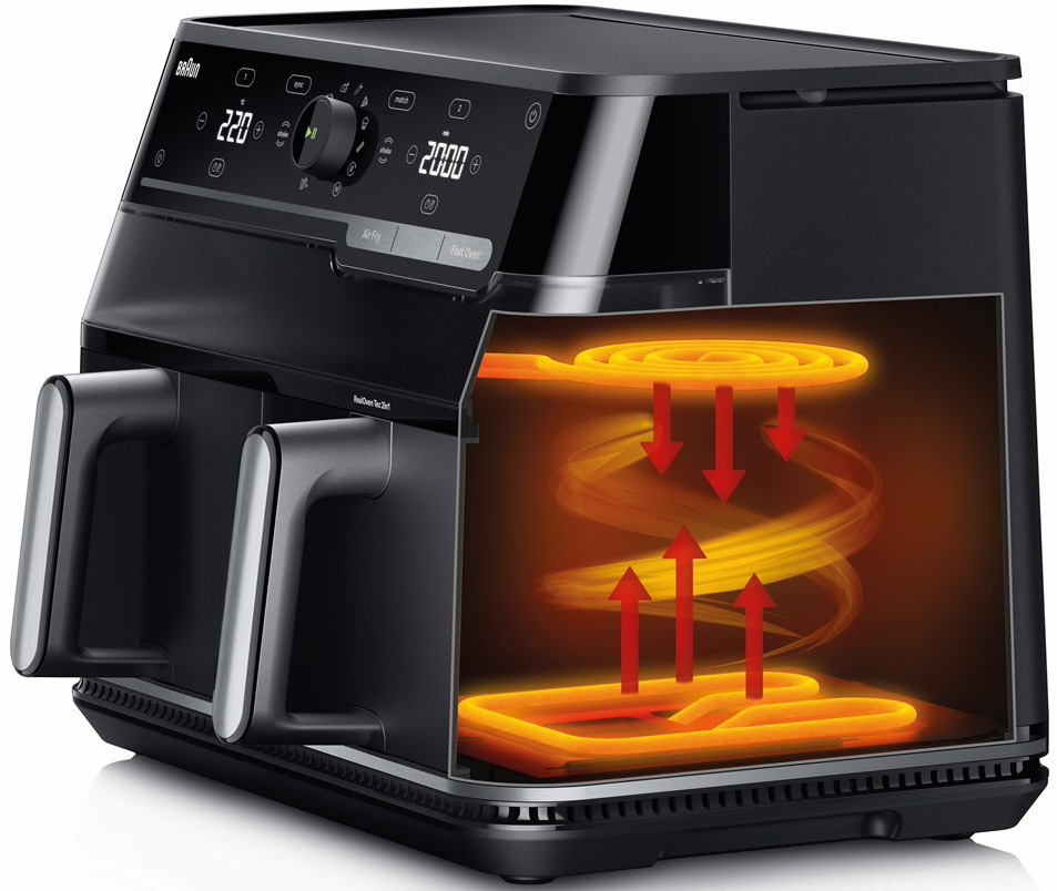 Fritéza horkovzdušná Braun TwinCook 5 TD5053 černá Fritéza horkovzdušná Braun TD5053 TwinCook 5