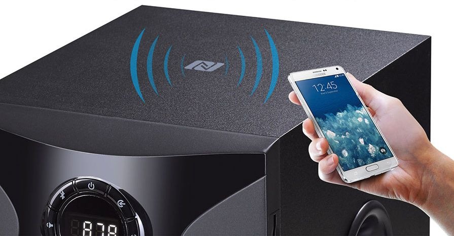 Reproduktory Fenda F&D F380X 2.1, bluetooth, rádio, USB, SD, dálkové ovládání černé Reproduktory Fenda F&D F380X 2.1, bluetooth, rádio, USB, SD, dálkové ovládání černé