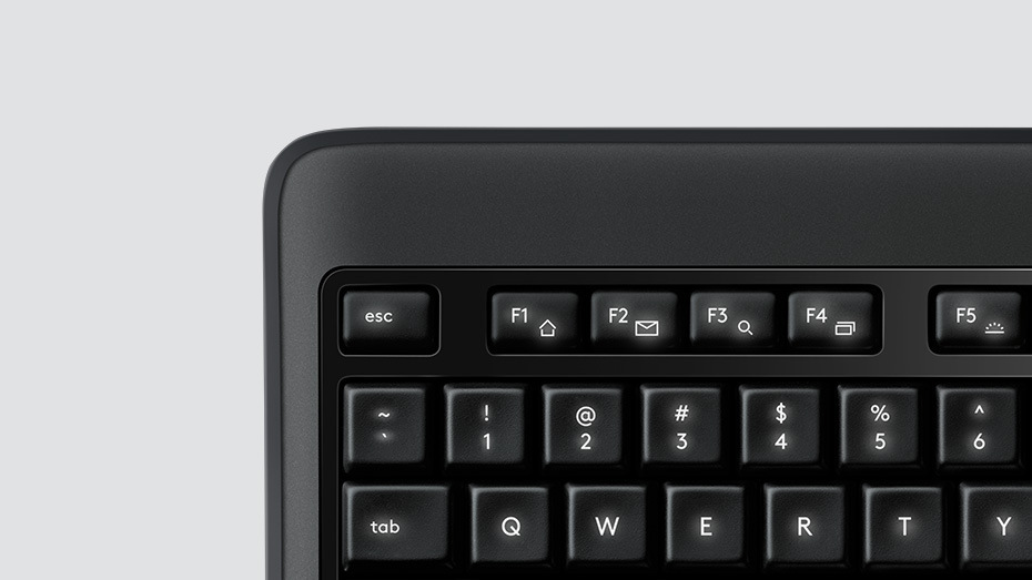 Klávesnice s myší Logitech Wireless Combo MX900 Performance, UK černá