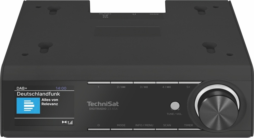 Radiopřijímač s DAB+ TechniSat DIGITRADIO 23 ASA černý Přední strana radiopřijímače s displejem a ovladači