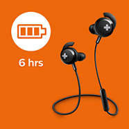 Sluchátka Philips SHB4305BK černá Úctyhodná výdrž
