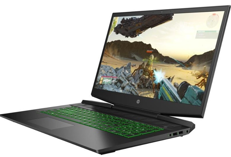 Notebook HP Pavilion Gaming 17-cd0013nc černý/zelený