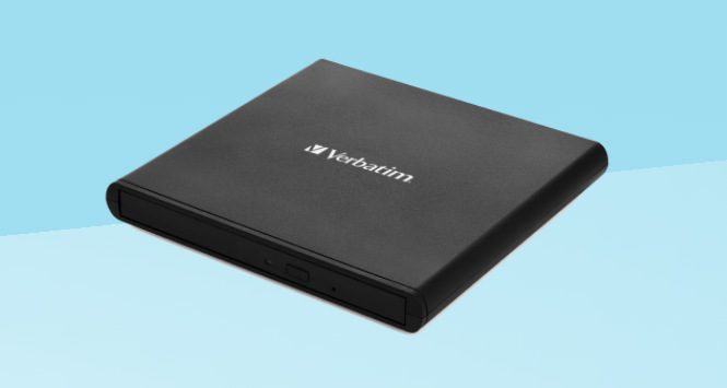 Externí DVD vypalovačka Verbatim CD/DVD Slimline USB 2.0 + Nero černá