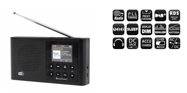 Radiopřijímač s DAB+ Soundmaster DAB165SW černý Soundmaster DAB1650SW