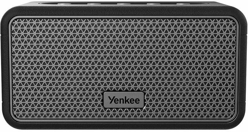 černý Bluetooth reproduktor Yenkee s kovovou mřížkou zepředu