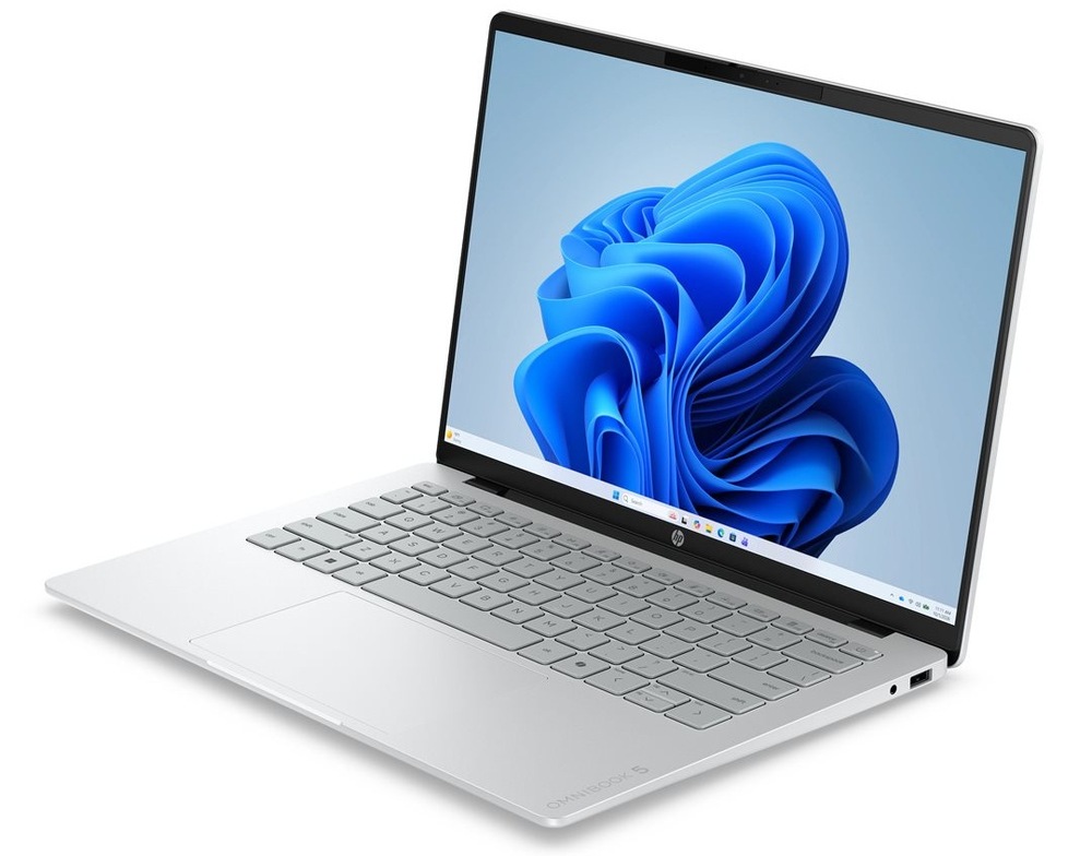 Notebook HP OmniBook 5 14-hk0600ncx + Game Pass předplatné na 2 měsíce stříbrný HP OmniBook 5 nabízí dotykový 2K IPS panel