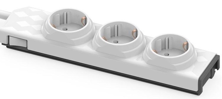 Kabel prodlužovací Powercube PowerStrip Modular Switch 1,5m bílý