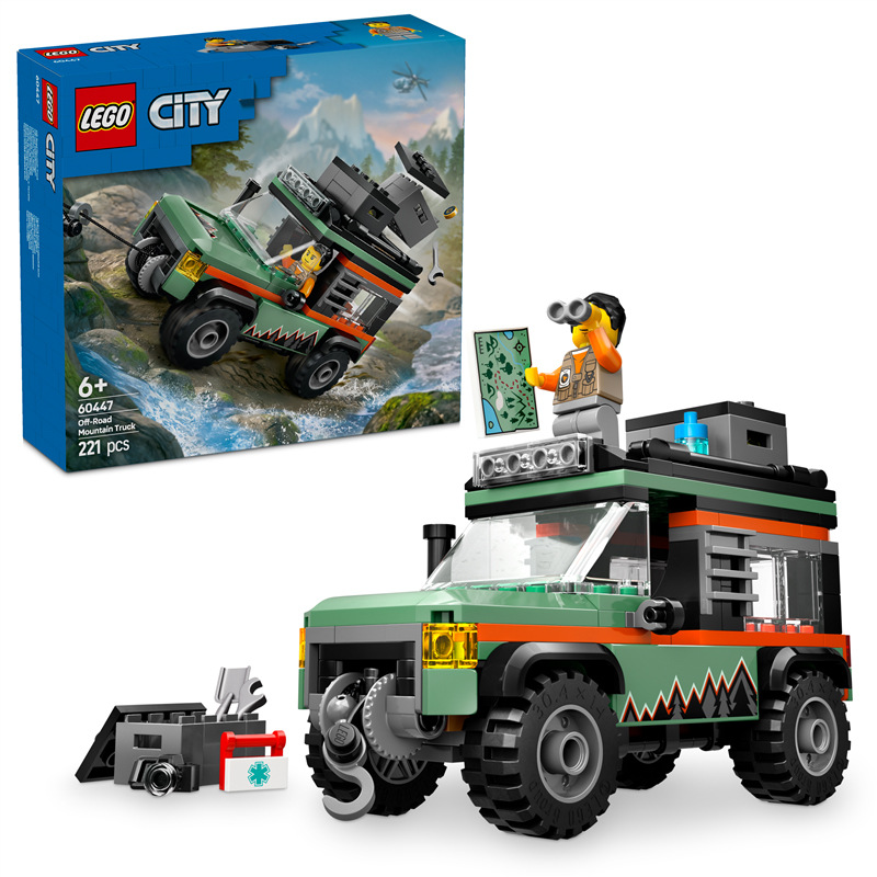 Stavebnice LEGO® City 60447 Terénní horské nákladní auto 4x4 Stavebnice LEGO® City 60447 Terénní horské nákladní auto 4x4